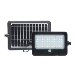 Tecnolite Lámpara Solar LED Intan l, Exteriores, Luz de Día, 10W, 1100 Lúmenes, Batería Integrada, Negro, para Casa 