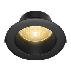 Tecnolite Lámpara LED para Techo High Efficiency YD10, Interiores, Luz Cálida Brillante, 10W, 1150 Lúmenes, Negro, para Casa/Comercial/Oficina 