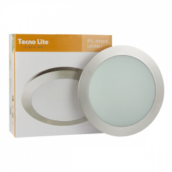 Tecnolite Lámpara para Techo Latina I, Interiores, hasta 17W, Base E27, Acero - No Incluye Foco 
