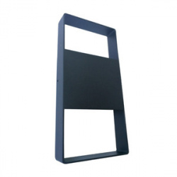 Tecnolite Lámpara LED para Pared Tiaki, Exteriores, Luz Suave Cálida, 12W, 500 Lúmenes, Negro, para Casa 