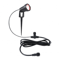 Tecnolite Reflector LED con Estaca, Inteligente, WiFi, Dimmable, Luz RGB, 12W, Negro 