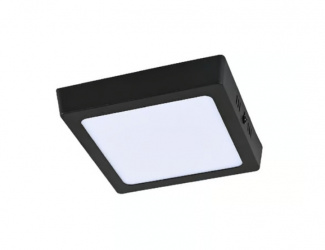 Tecnolite Lámpara LED Plafón para Sobreponer, Interiores, Luz de Día, 12W, 800 Lúmenes, Negro 