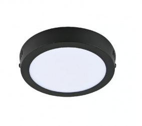 Tecnolite Lámpara LED Plafón para Sobreponer, Interiores, Luz Cálida Brillante, 12W, 720 Lúmenes, Blanco/Negro, para Casa 