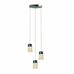 Tecnolite Lámpara Colgante LED Axolo III, Interiores, Luz Cálida Brillante, 15.5W, 850 Lúmenes, Cromo 