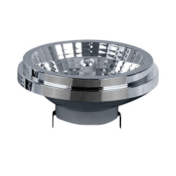Tecnolite Foco LED AR111, Luz Cálida, Base G53, 15W, 1200 Lúmenes, Plata, Equivale a un Foco Tradicional de 75W 