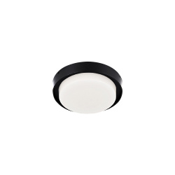 Tecnolite Lámpara LED Plafón para Sobreponer, Interiores/Exteriores, Luz Cálida Brillante, 15W, 790 Lúmenes, Negro 