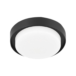 Tecnolite Lámpara LED Plafón para Sobreponer, Interiores/Exteriores, Luz de Día, 15W, 900 Lúmenes, Negro 