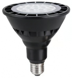 Tecnolite Foco LED, Luz Ambar, Base E27, 16W, Negro 