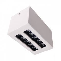 Tecnolite Lámpara LED Spot para Techo Alnita II, Interiores, Luz Suave Cálida, 16W, 1378 Lúmenes, Blanco/Negro, para Iluminación Comercial 