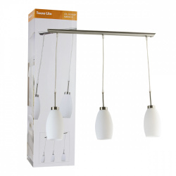 Tecnolite Lámpara Colgante Maruk III, Interiores, hasta 180W, Base E27, Plata, para Casa/Iluminación Comercial - No Incluye Foco 