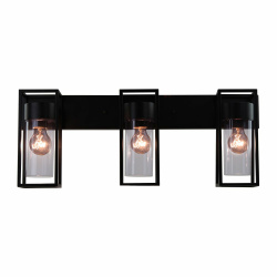 Tecnolite Lámpara para Pared Arbotante Vega III, Exterior, máx. 180W, Base E27, Negro ― no Incluye focos 