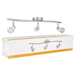 Tecnolite Lámpara para Techo Bejar II, Interiores, hasta 150W, Base GU10, Plata, para Casa - No Incluye Foco 