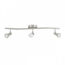 Tecnolite Lámpara Spot para Techo Dirigible Bolognia II, Interiores, hasta 18W, Base GU10, Plata, para Casa - No Incluye Foco 