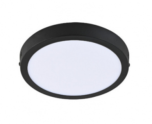 Tecnolite Lámpara LED Plafón para Sobreponer, Interiores, Luz Cálida Brillante, 18W, 1200 Lúmenes, Blanco/Negro, para Casa 