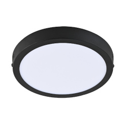 Tecnolite Lámpara LED Plafón para Sobreponer, Interiores, Luz de Día, 18W, 1300 Lúmenes, Blanco/Negro, para Casa 