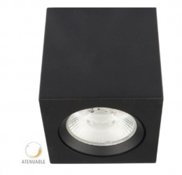 Tecnolite Lámpara LED para Techo Asterope I, Regulable, Interiores, Luz Suave Cálida, 20W, 1850 Lúmenes, Negro, para Iluminación Comercial 