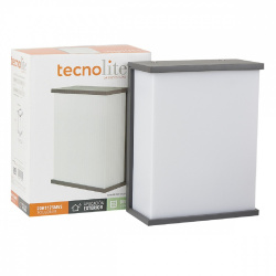 Tecnolite Lámpara para Pared Toulon III, Exteriores, máx. 8.5W, Base E27, Gris, para Casa 