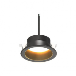 Tecnolite Lámpara LED para Techo Empotrable, Interiores, Luz Cálida Brillante, 20W, 1440 Lúmenes, Negro, para Casa 
