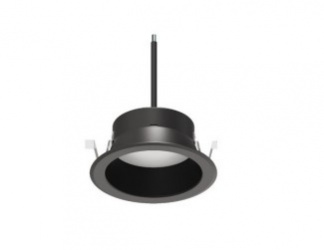 Tecnolite Lámpara LED para Techo Empotrable, Interiores, Luz Blanca Neutra, 20W, 1600 Lúmenes, Negro, para Casa 