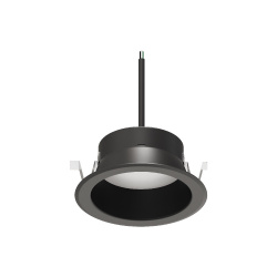 Tecnolite Lámpara LED para Techo Empotrable, Interiores, Luz de Día, 20W, 1600 Lúmenes, Negro, para Casa 