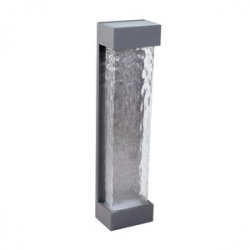 Tecnolite Lámpara LED para Pared Crux II, Exteriores, Luz Suave Cálida, 24W, 850 Lúmenes, Gris, para Uso Comercial/Casa 