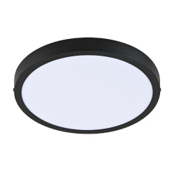 Tecnolite Lámpara LED Plafón para Sobreponer, Interiores, Luz Cálida Brillante, 24W, 1600 Lúmenes, Blanco/Negro, para Casa 