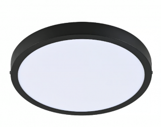 Tecnolite Lámpara LED Plafón para Sobreponer, Interiores, Luz de Día, 24W, 1600 Lúmenes, Blanco/Negro, para Casa 
