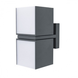 Tecnolite Lámpara LED para Pared Furud, Exteriores, Luz Suave Cálida, 27W, 1100 Lúmenes, Gris, para Casa 