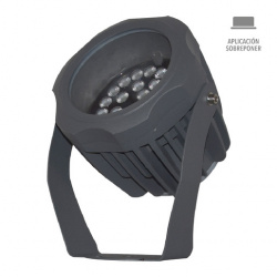 Tecnolite Reflector LED Suhail, Luz de Luna Color Azul, 28W, 1100 Lúmenes, Negro 