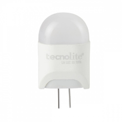 Tecnolite Foco LED, Luz Suave Cálida, Base G4, 2W, Blanco 