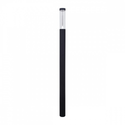 Tecnolite Lámpara LED Poste Fornax, Exteriores, Luz Suave Cálida, 30W, 2344 Lúmenes, Negro 