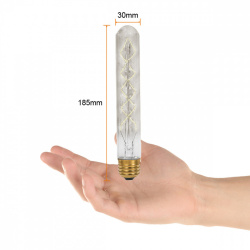 Tecnolite Foco Vintage Regulable LED, Luz Suave Cálida, Base E27, 35W, 120 Lúmenes, Humo 