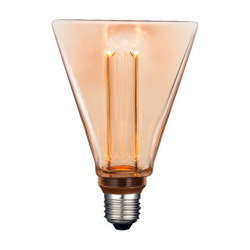 Tecnolite Foco Vintage Regulable LED, Luz Suave Cálida, Base E27, 3.5W, 120 Lúmenes, Ámbar 