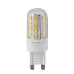 Tecnolite Foco Ampolleta LED Iriium II, Luz de Día, Base G9, 3W, 280 Lúmenes, Blanco 