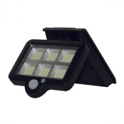 Tecnolite Lámpara LED Solar para Pared con Sensor de Movimiento, Luz de Día, 3W, 350 Lúmenes, Negro, para Casa 