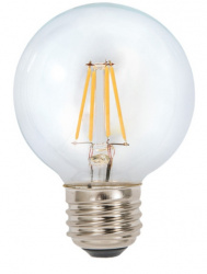 Tecnolite Foco Vintage Regulable LED, Luz Suave Cálida, Base E27, 4.5W, 450 Lúmenes, Transparente 