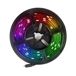 Tecnolite Tira de Luces Led RGB con Control, Bluetooth, 2m x 10mm, Compatible con iOS/Android 