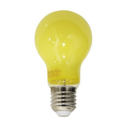 Tecnolite Foco LED 5A19LEDREPVAM-2, Luz Cálida, Base E27, 5W, 300 Lúmenes, Amarillo, 2 Piezas, Equivale a un Foco Tradicional de 25W 