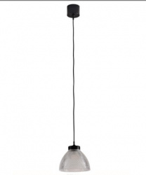 Tecnolite Lámpara LED Colgante de Cristal Cursa, Interiores, Luz Suave Cálida, 5W, 350 Lúmenes, Negro, para Casa 