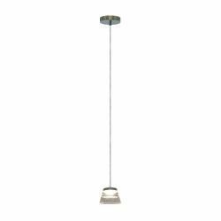Tecnolite Lámpara LED Colgante MAZALA, Interiores, Luz Cálida, 5.5W, 450 Lúmenes, Gris, para Casa 