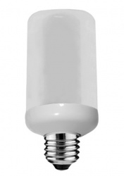 Tecnolite Foco Tipo Flama LED, Luz Blanco Cálido, Base E27, 5W, 300 Lúmenes, Blanco 
