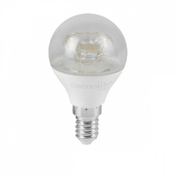 Tecnolite Foco LED ZOE IV, Luz Blanco Cálido, Base E14, 5W, 430 Lúmenes, Blanco, Ahorro de 87% vs Foco Tradicional 40W 