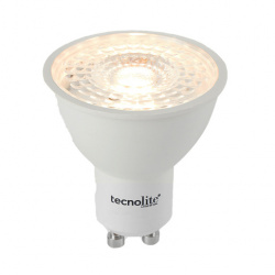 Tecnolite Foco Regulable LED Inteligente, WiFi, Luz Cálida/Fría, Base GU10, 5W, Blanco 