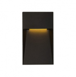 Tecnolite Lámpara LED para Sobreponer, Exterior, Luz Suave Cálida, 5W, 200 Lúmenes, Negro, para Casa 