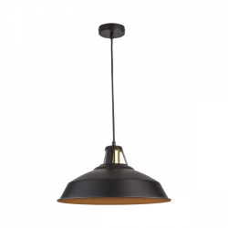 Tecnolite Lámpara Colgante Agora, Interiores, hasta 60W, Base E27, Negro, para Casa/Iluminación Comercial - No Incluye Foco 