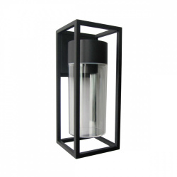 Tecnolite Lámpara para Pared Vega II, Exteriores, máx. 60W, Base E27, Negro, para Casa - No Incluye Foco 