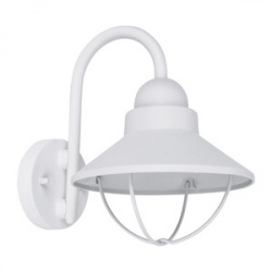 Tecnolite Lámpara Farol para Pared Auriga, Exteriores, máx. 60W, Base E27, Blanco, para Casa - No Incluye Foco 