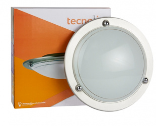 Tecnolite Lámpara Spot para Techo Dirigible Foshan, Interiores, 8.5W, Base E27, Plata, para Casa - No Incluye Foco 