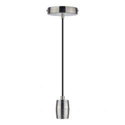 Tecnolite Lámpara Socket Colgante, Interiores, hasta 180W, Base E27, Gris, para Casa/Iluminación Comercial - No Incluye Foco 