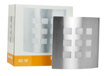 Tecnolite Lámpara para Pared Forte, Interiores, Base G9, Plata, para Casa - No Incluye Foco 